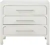White 3-Drawer Accent Cabinet