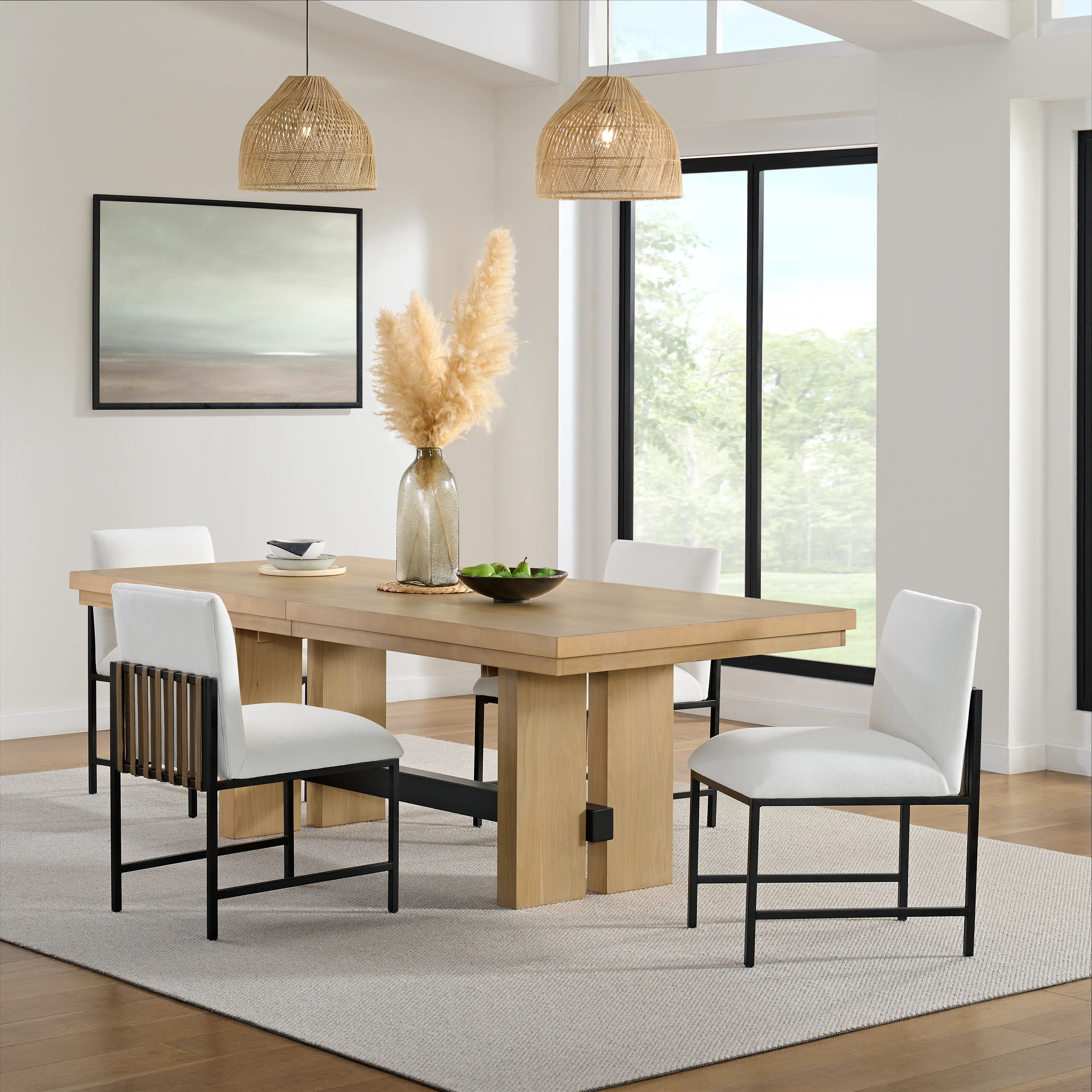 Ember Oak 5 Piece Dining Set-11