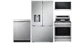 .LG-FPS-2606-GAS-PKG LG 4 Piece Gas Kitchen Appliance Package - Stainless Steel