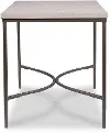 Zambezi Marble and Metal End Table