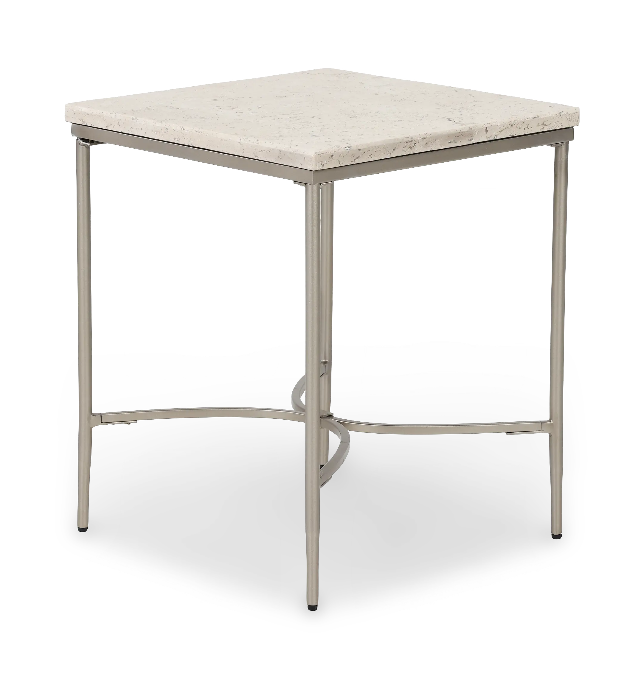 Zambezi Marble and Metal End Table-4