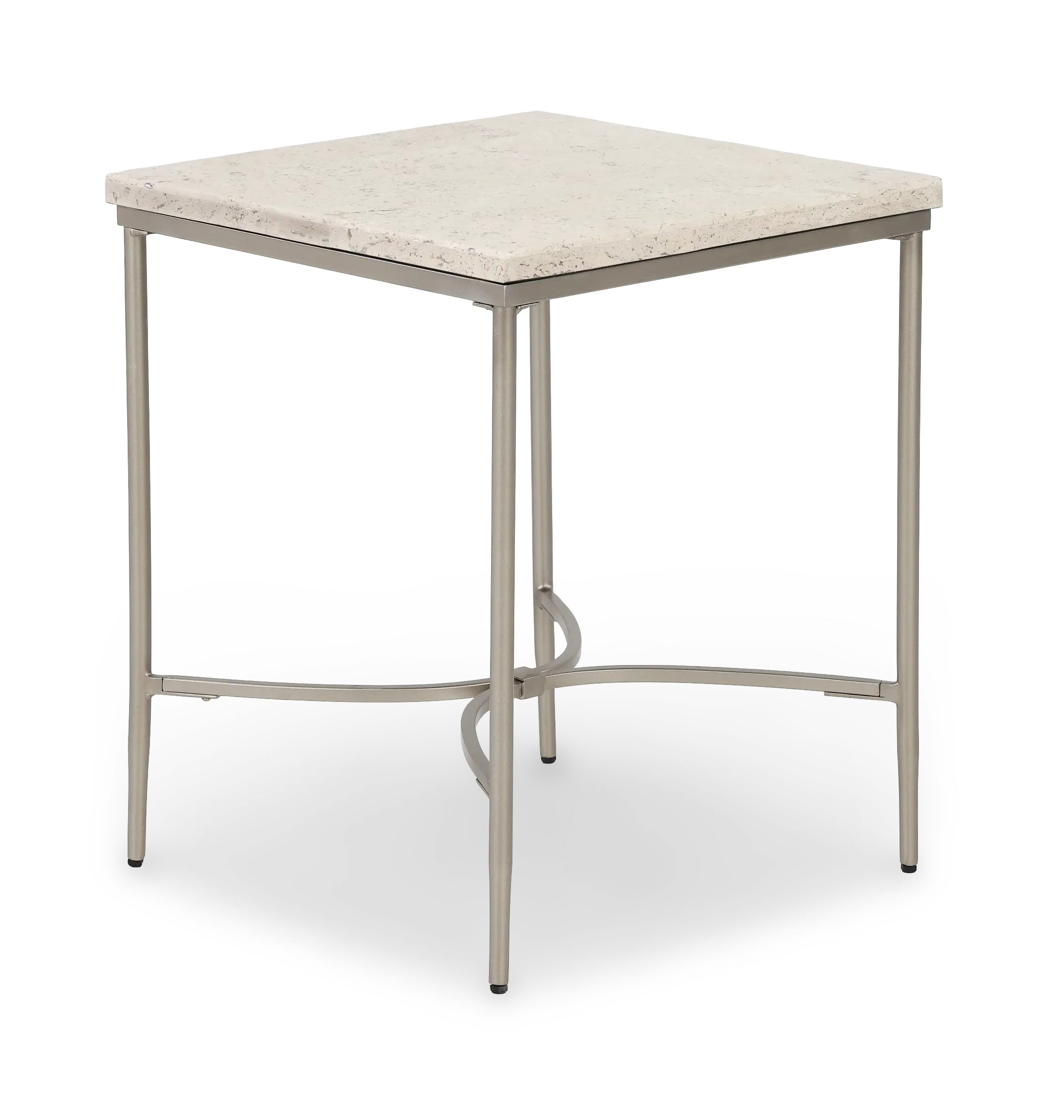 Zambezi Marble and Metal End Table-5