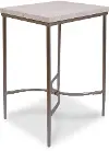 Zambezi Marble and Metal Side Table