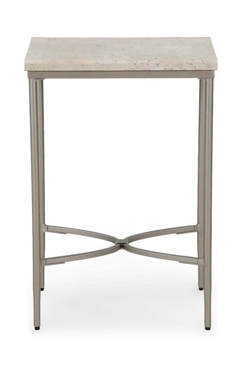 Zambezi Marble and Metal Side Table