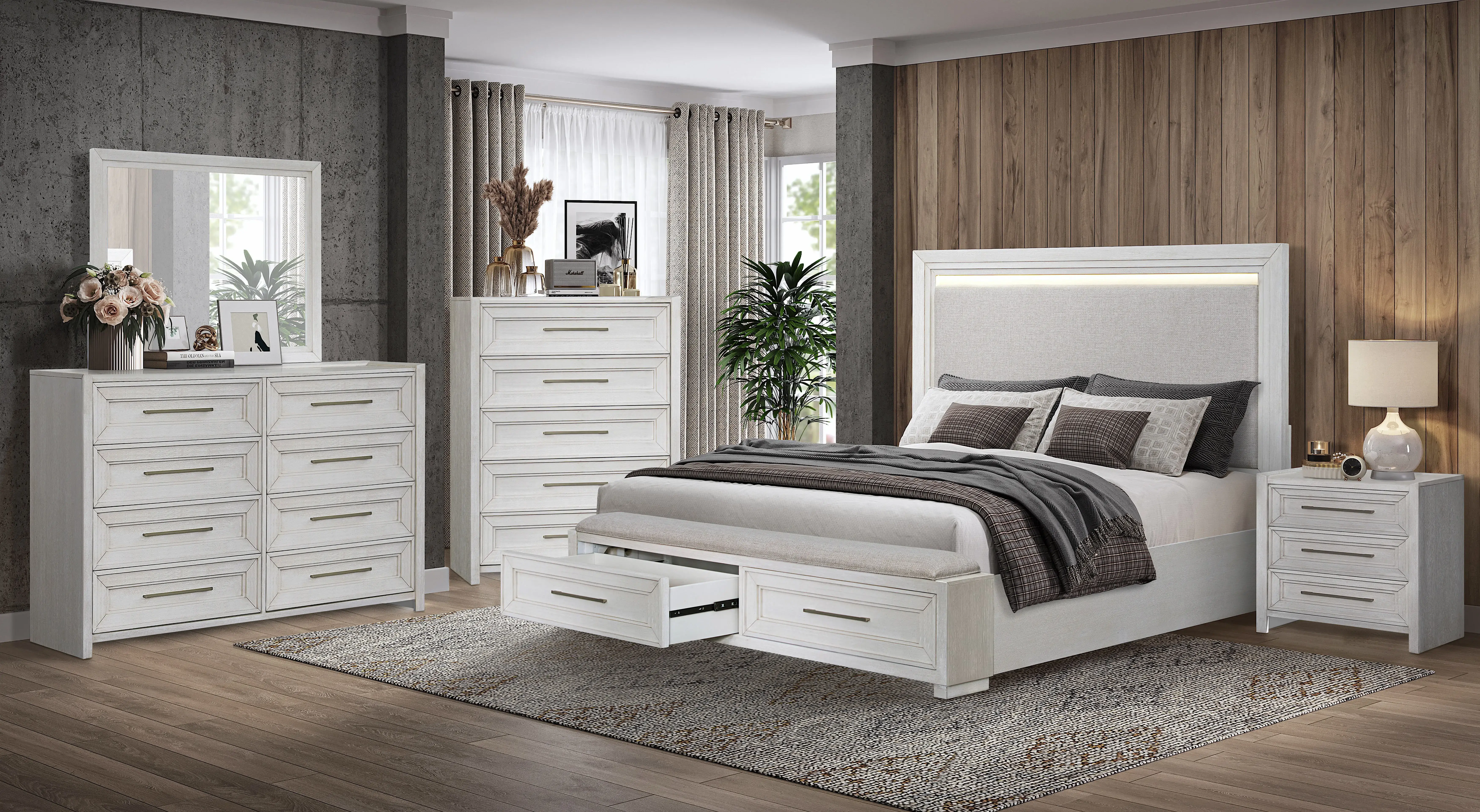 Metro White Dresser-2
