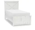 Flatiron White Twin Bed