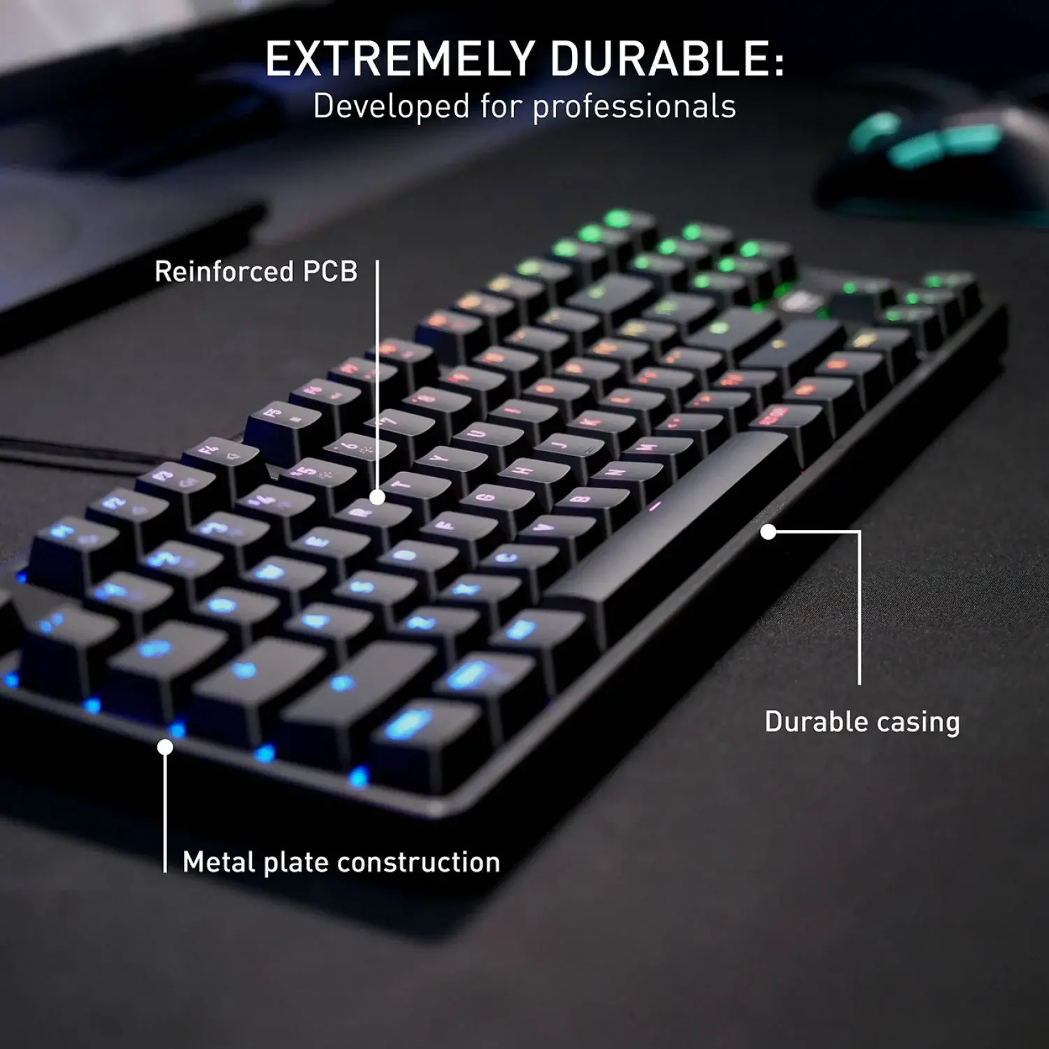 CX-K4V2-RGB-TKL-R-US CHERRY XTRFY K4V2 RGB TKL Wired Mechanical Gaming Keyboard - Black-2