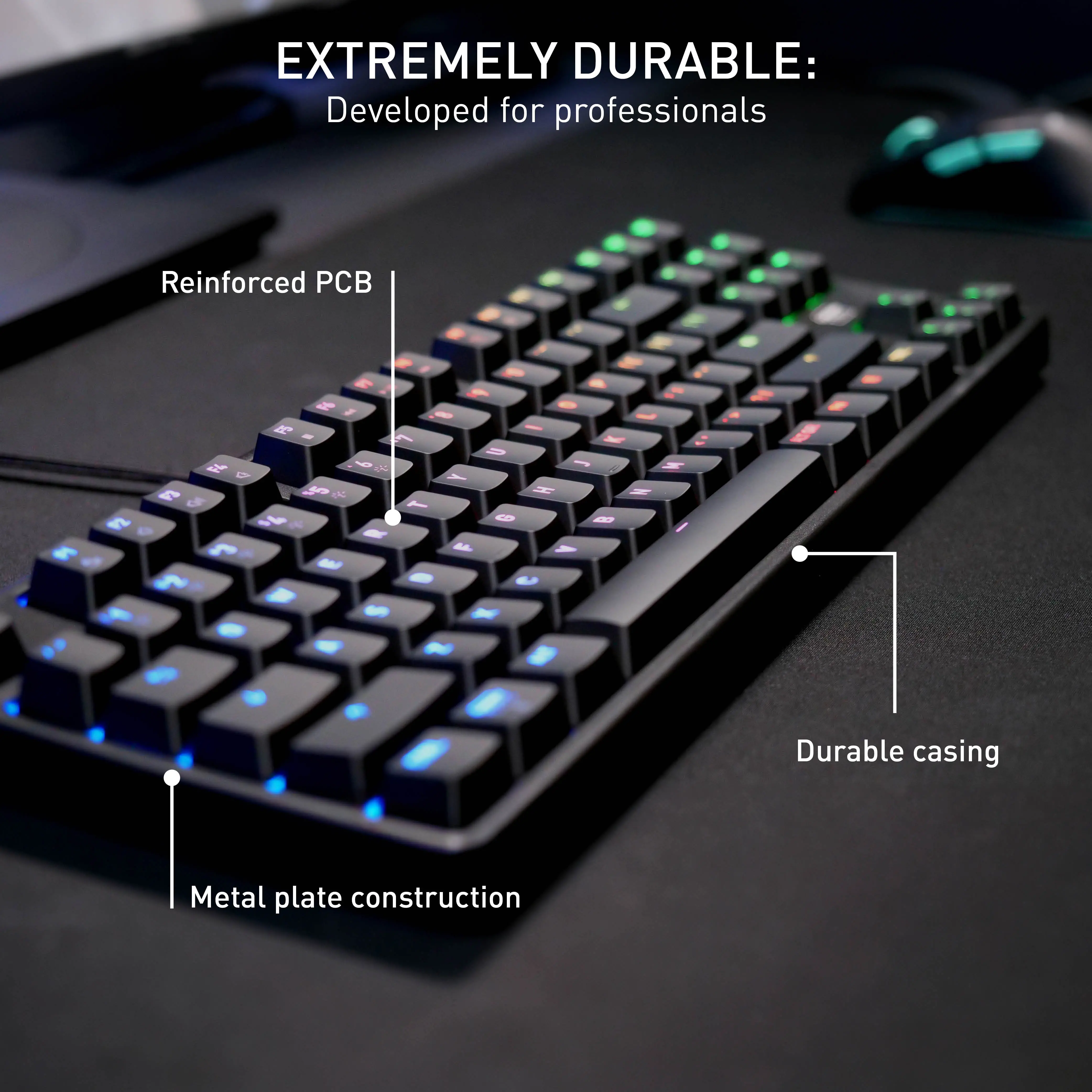 CX-K4V2-RGB-TKL-R-US CHERRY XTRFY K4V2 RGB TKL Wired Mechanical Gaming Keyboard - Black-7