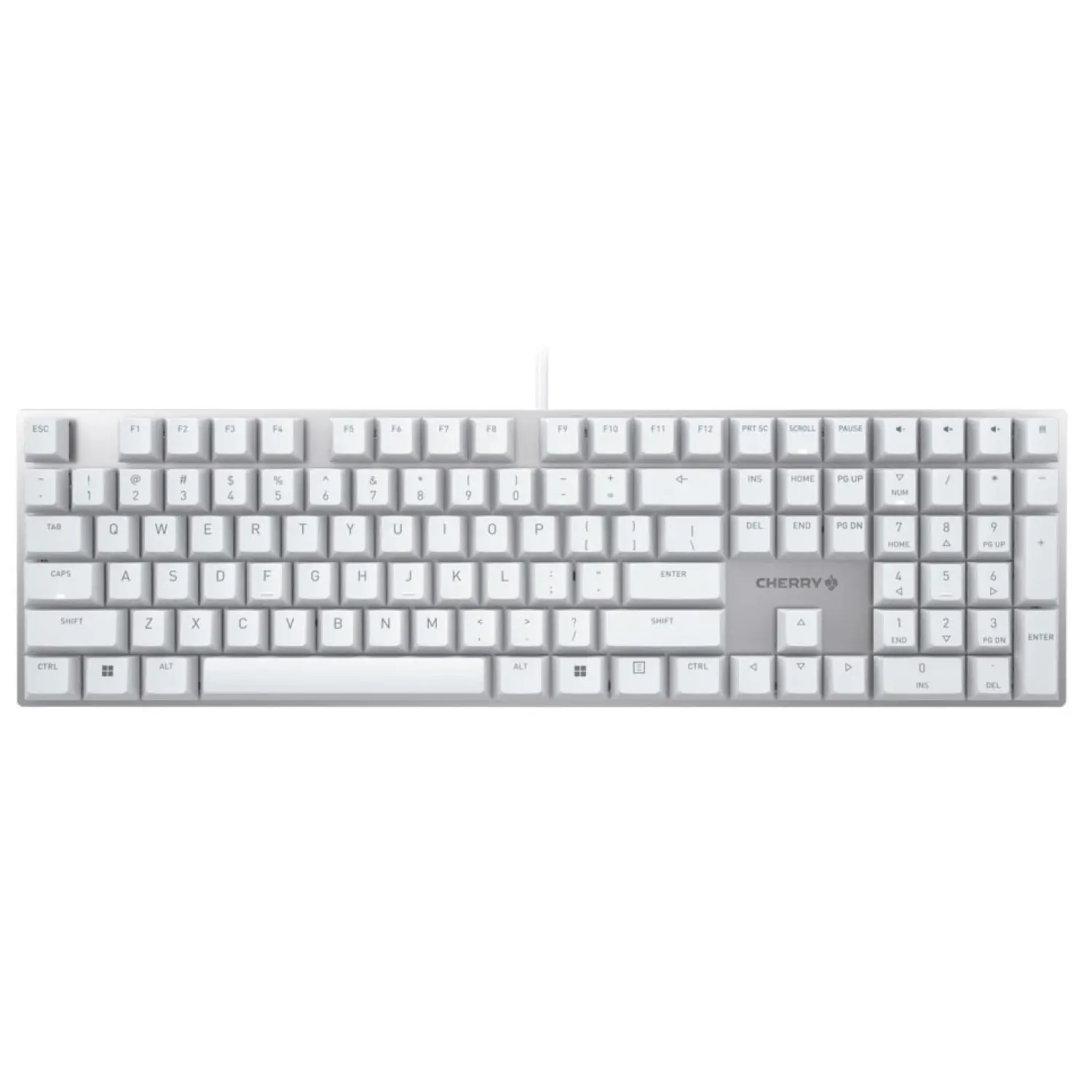 G80-3950LHBUS-1 CHERRY KC 200 MX Clear-Cut Design Mechanical Keyboard - White-1