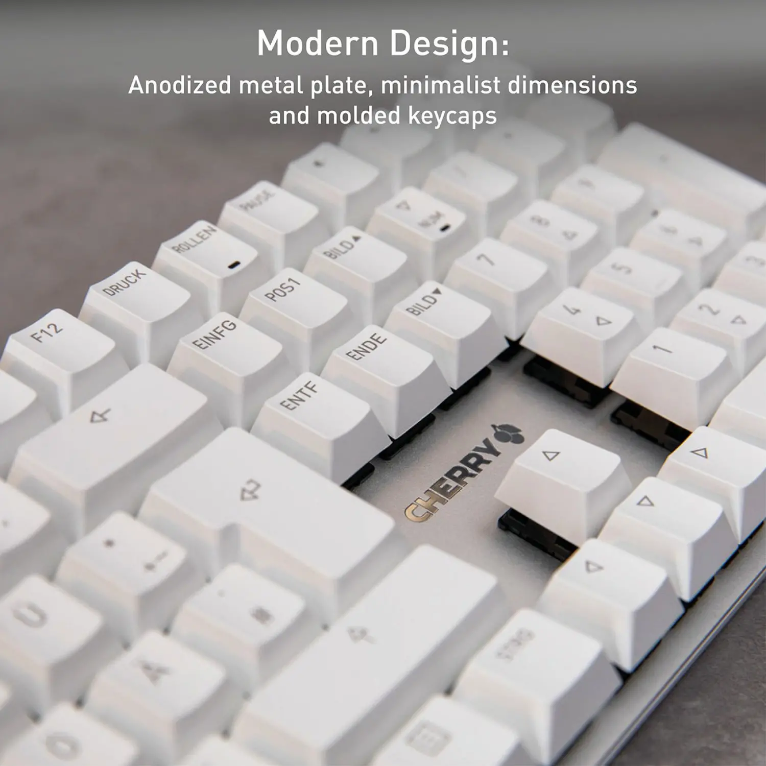 G80-3950LHBUS-1 CHERRY KC 200 MX Clear-Cut Design Mechanical Keyboard - White-5