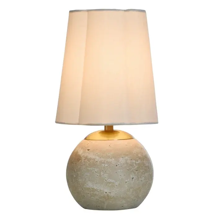 Tamara Day Stone and Brass Table Lamp-2