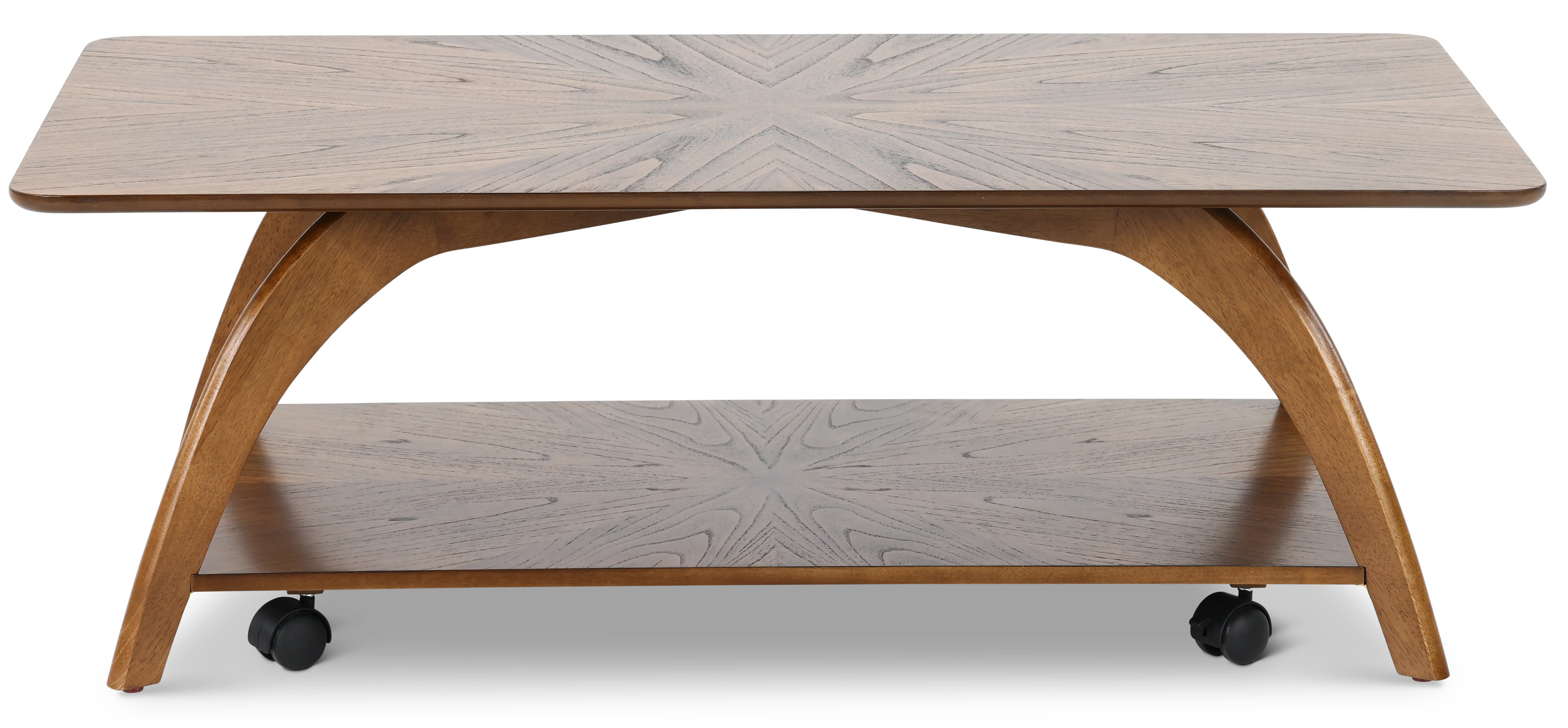 Lax Brown Rectangular Coffee Table-1