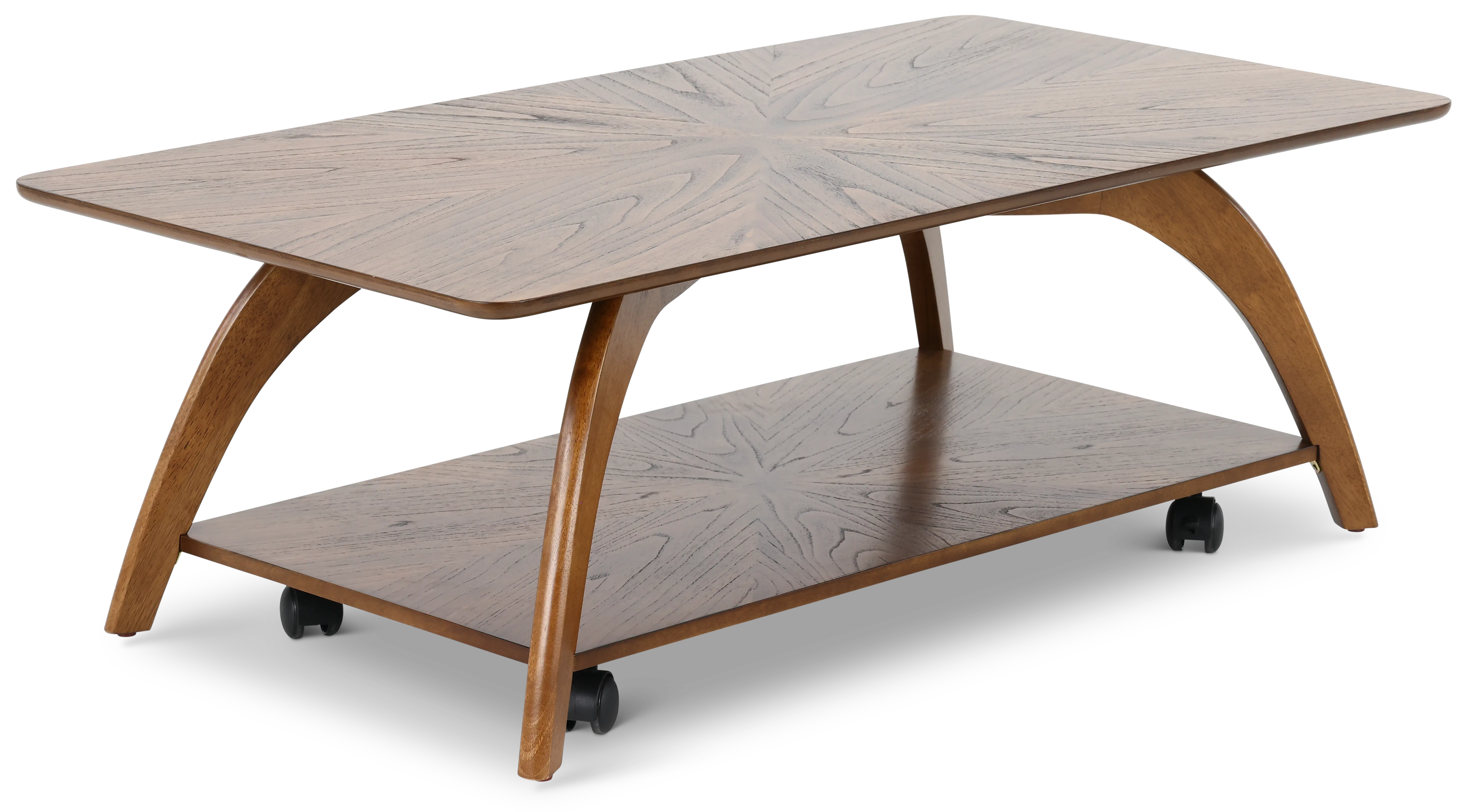 Lax Brown Rectangular Coffee Table-4