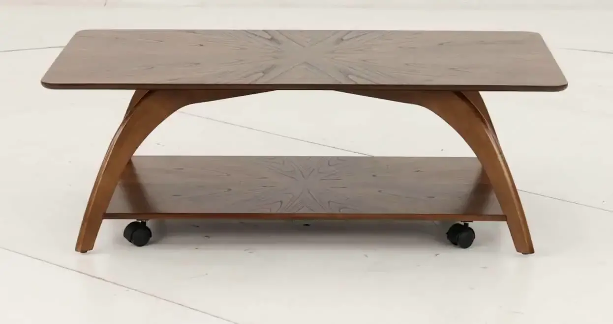 Lax Brown Rectangular Coffee Table-7