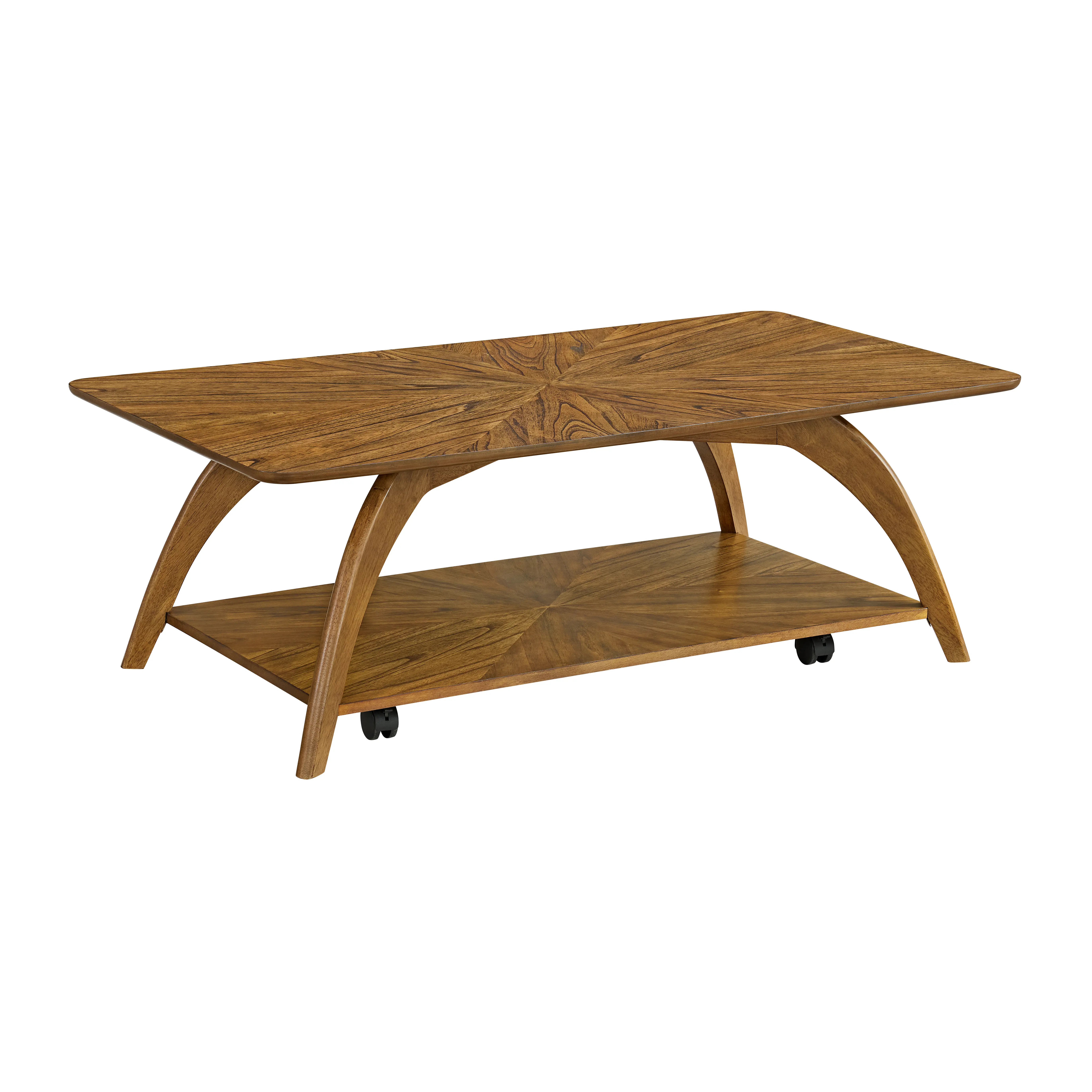 Lax Brown Rectangular Coffee Table-8