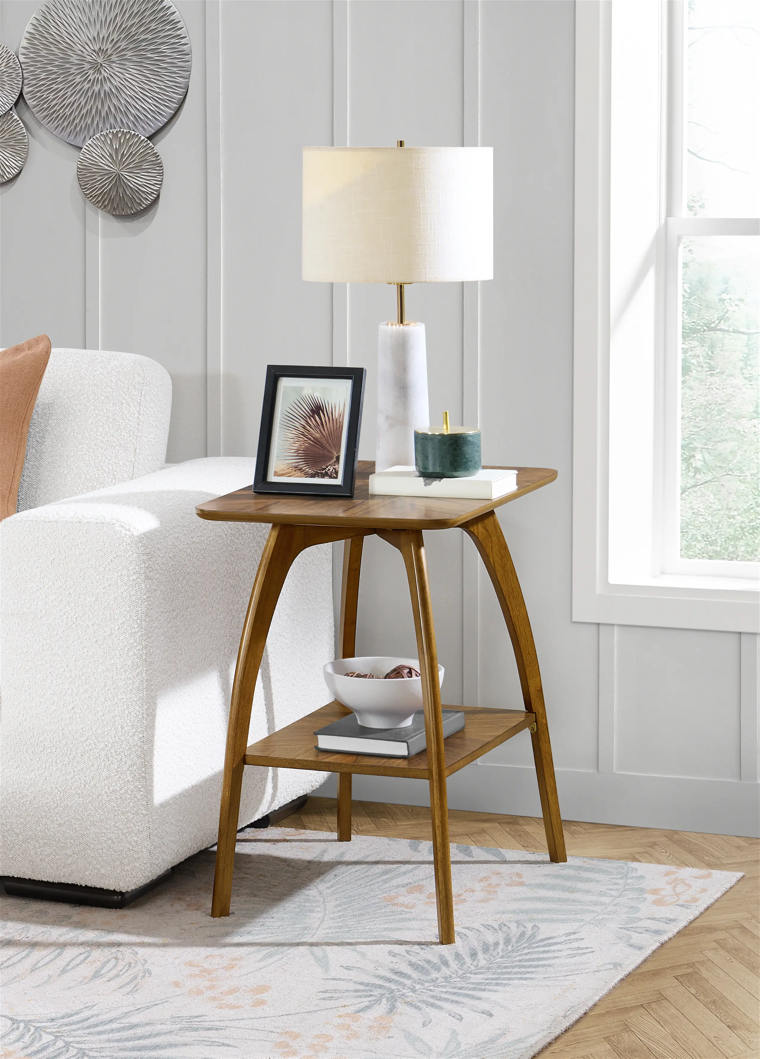 Lax Brown End Table-2