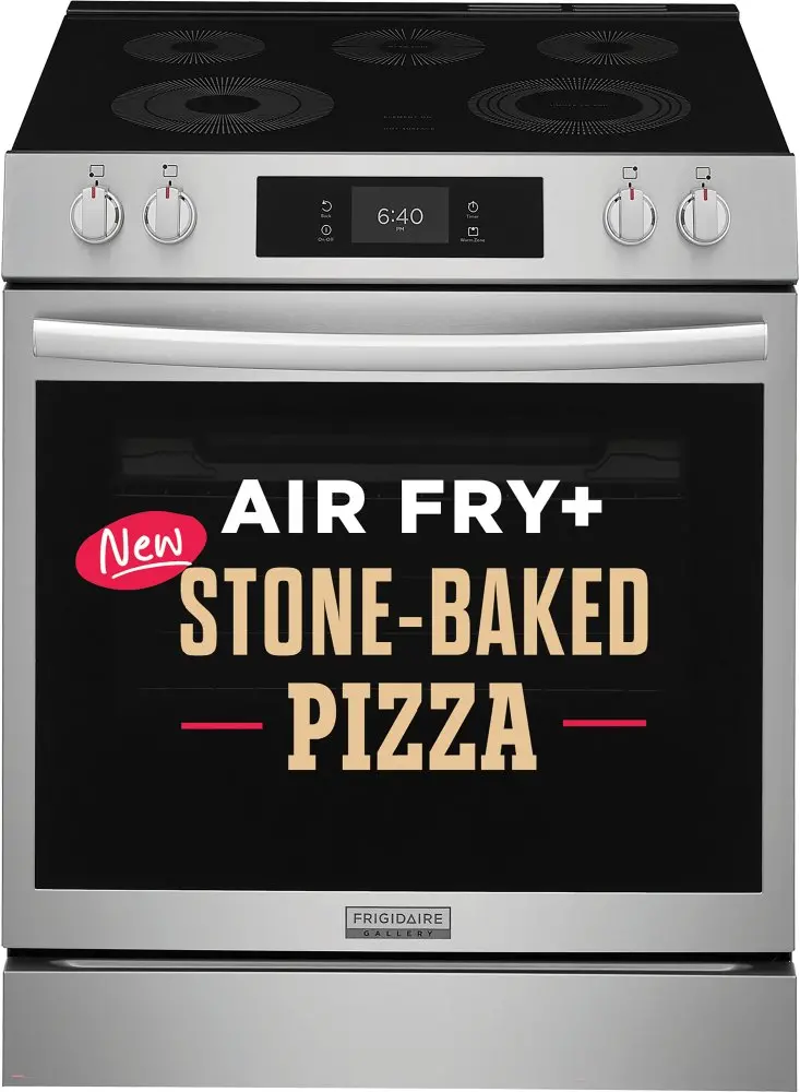 GCFE3070BF Frigidaire Gallery 30 Electric Range with Stone-Baked Pizza - Stainless Steel-2