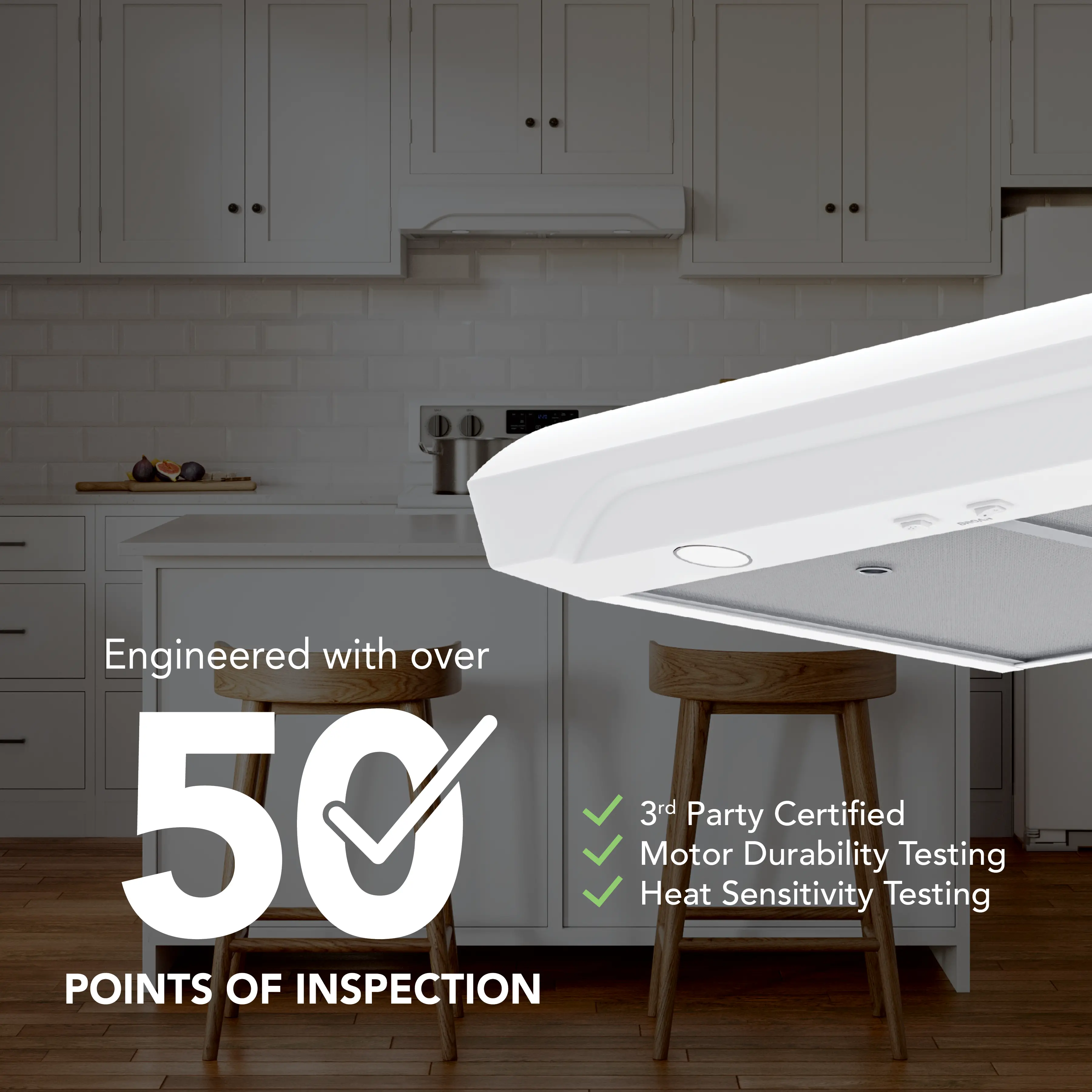 ALT1303WW Broan 30 Under Cabinet Range Hood - White-7