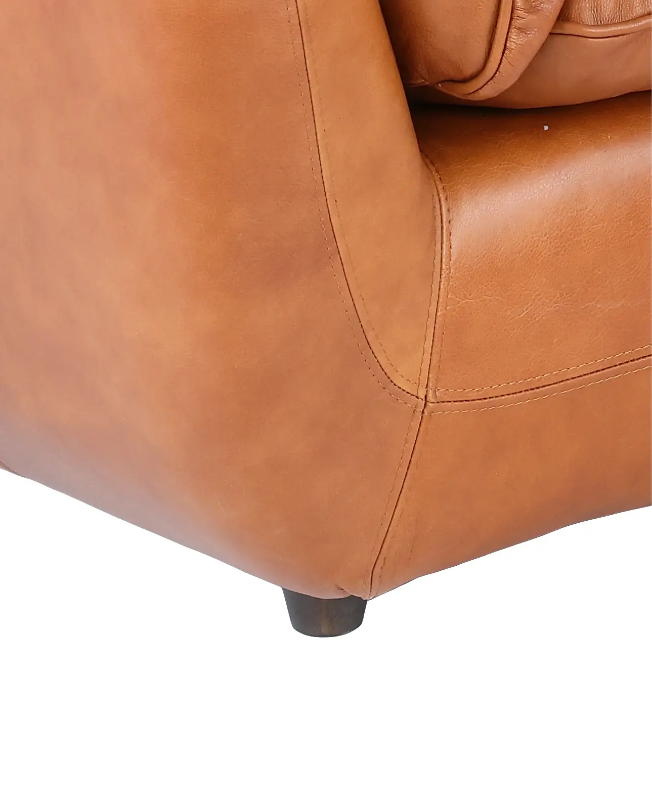 Sterling Brown Leather Chair and a Half-9