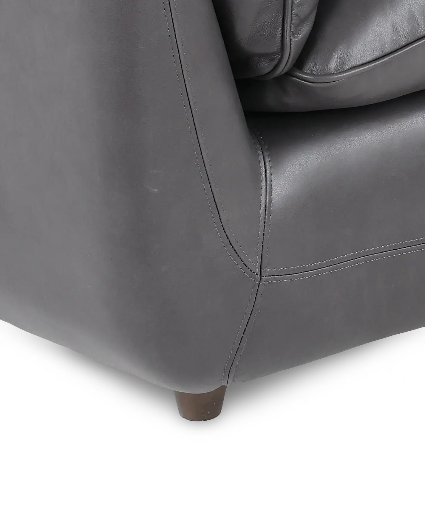 Sterling Gray Leather Chair and a Half-8