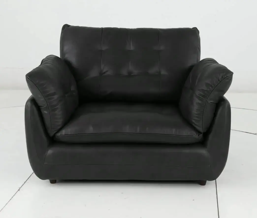 Sterling Gray Leather Chair and a Half-10