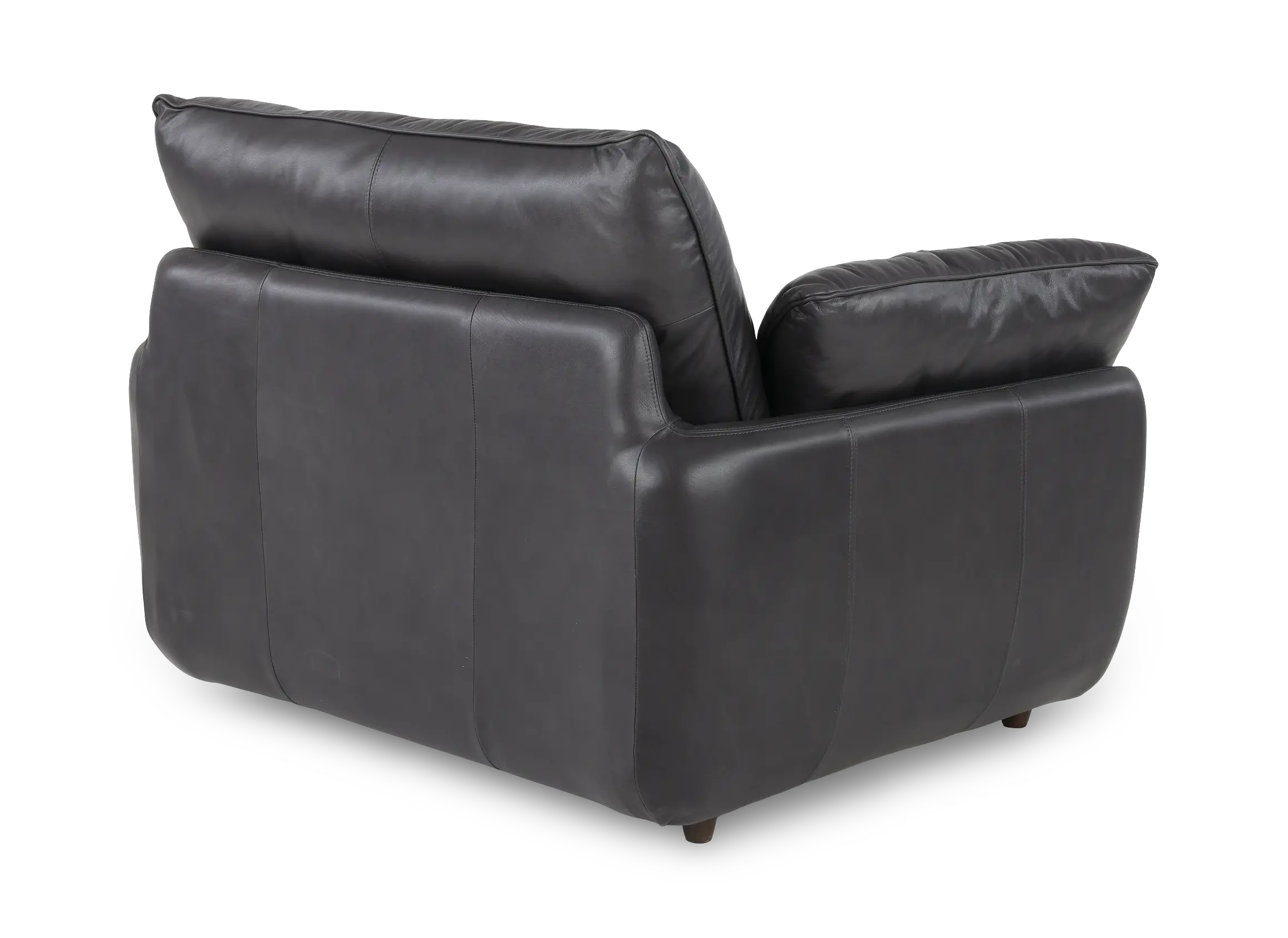 Sterling Gray Leather Chair and a Half-6