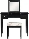 Virginia Black Vanity Set