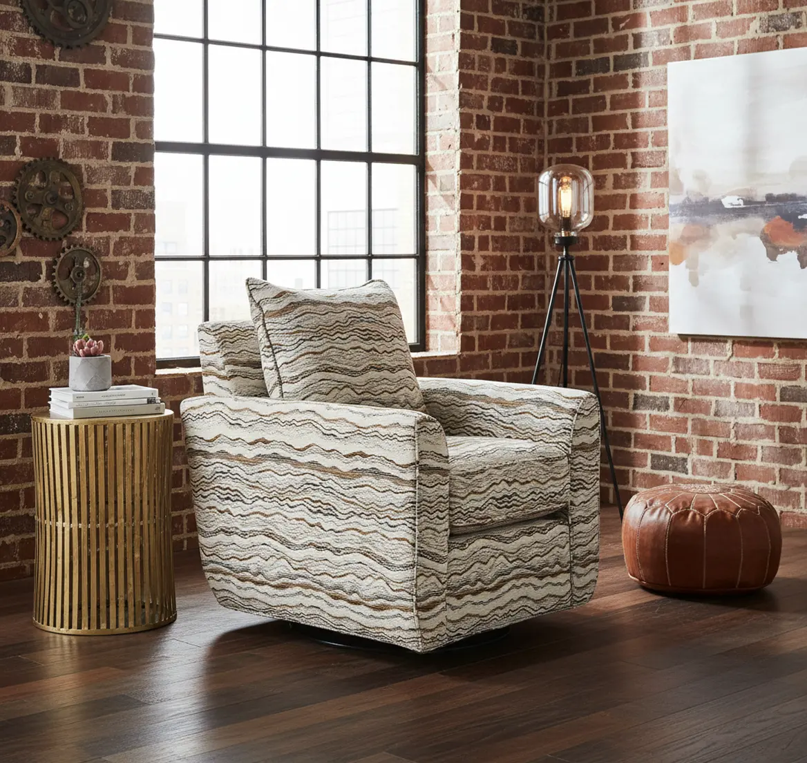 SRFCHA/DESERT Dodge Cream and Gray Accent Chair-10