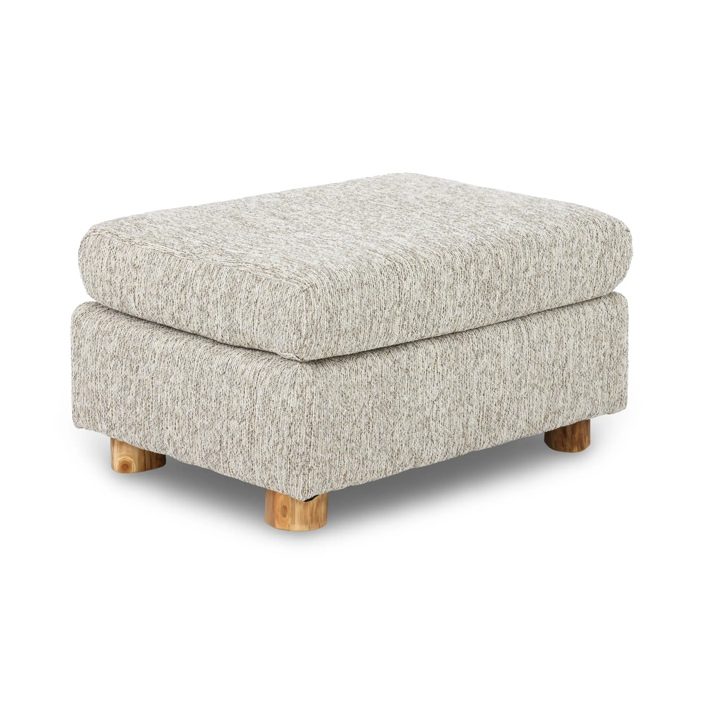 Aspen Granite Gray Ottoman-3