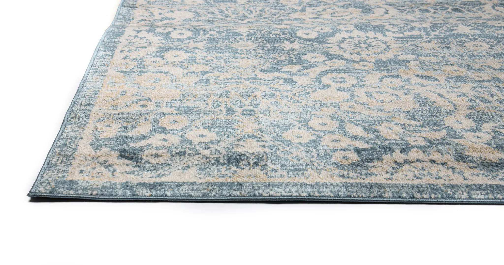 A181-BL-2.6X8-ASH310 Bryce Blue Transitional Runner Rug-4