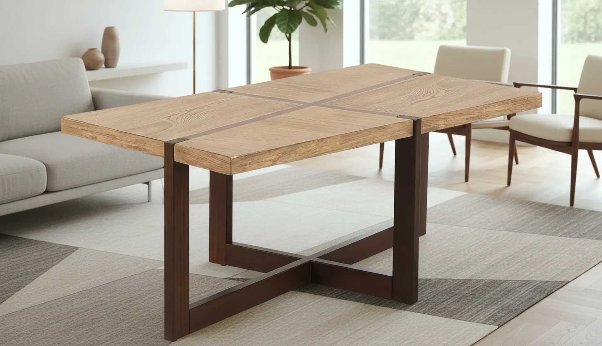 Parklane Brown Coffee Table-2