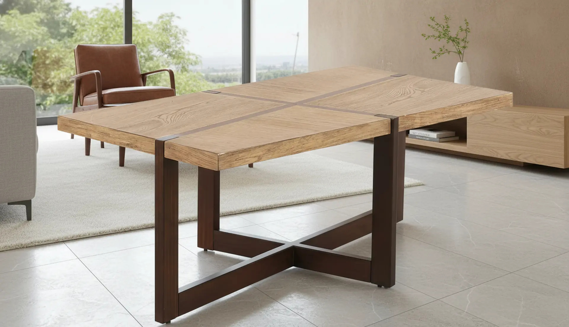 Parklane Brown Coffee Table-9