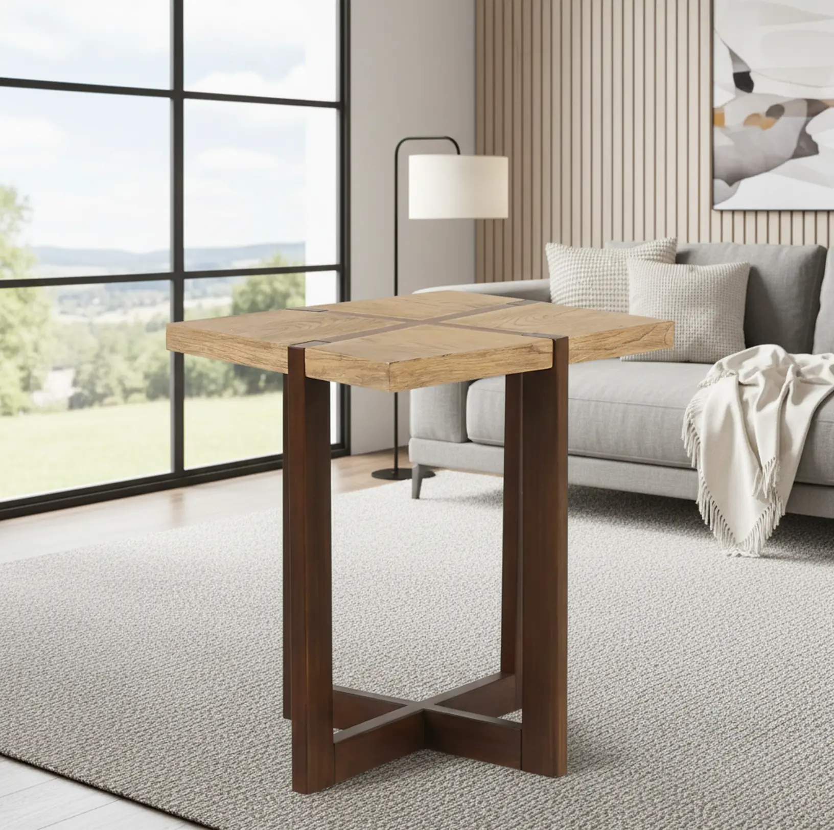 Parklane Brown Side Table-2