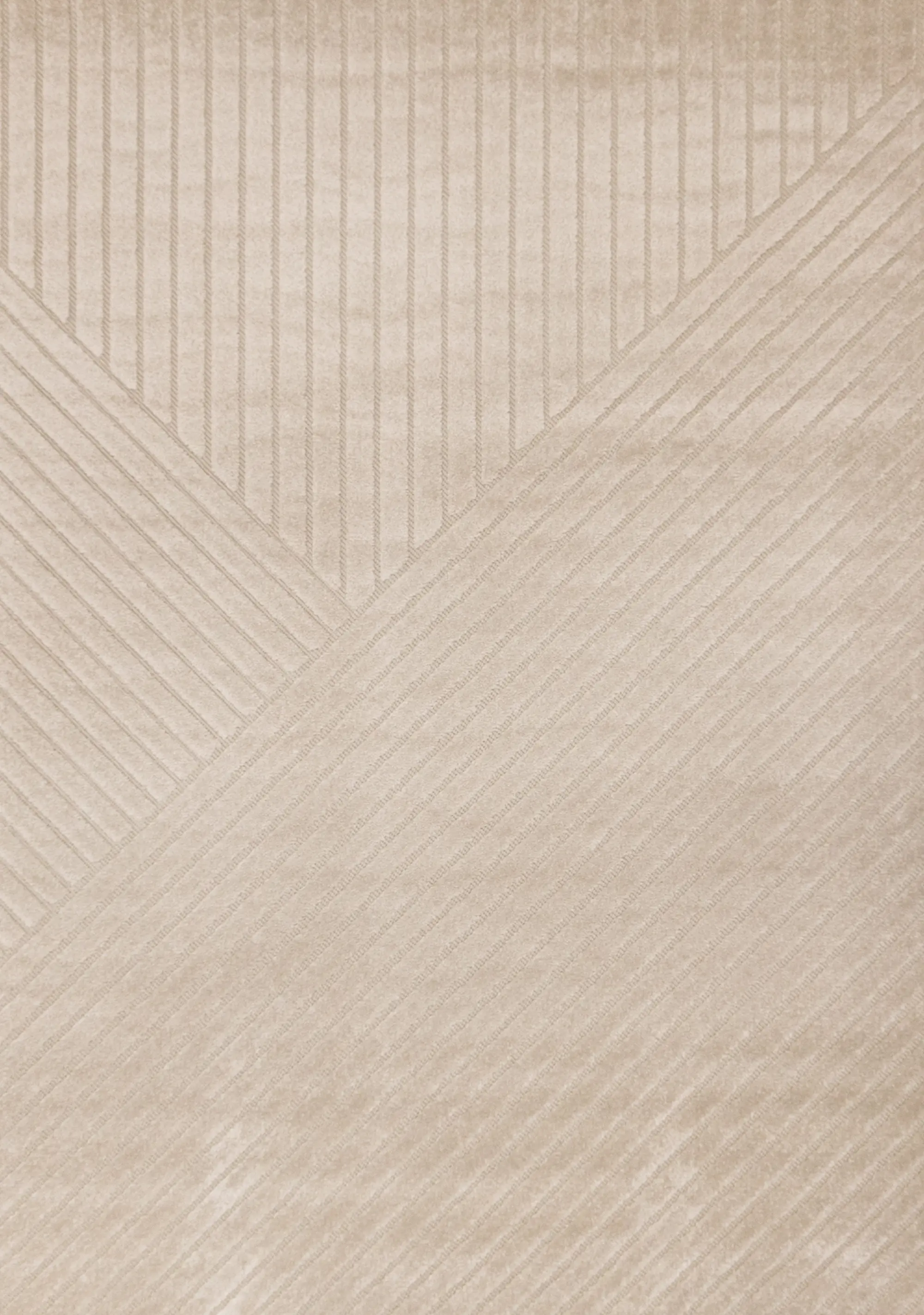 Oskar 5 x 8 Beige Striped Angles Area Rug-1