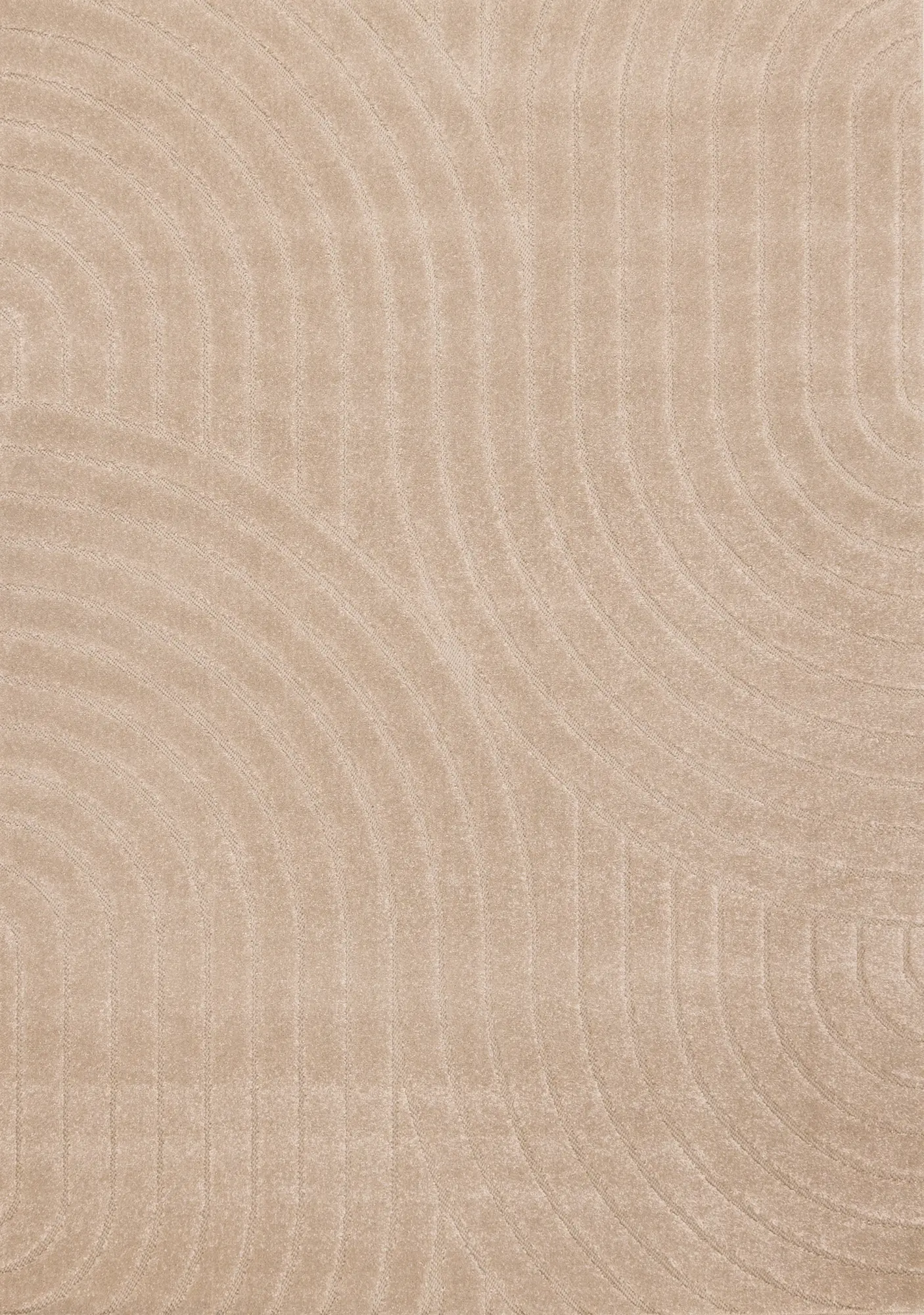Oskar 5 x 8 Beige Curved Arches Area Rug-1