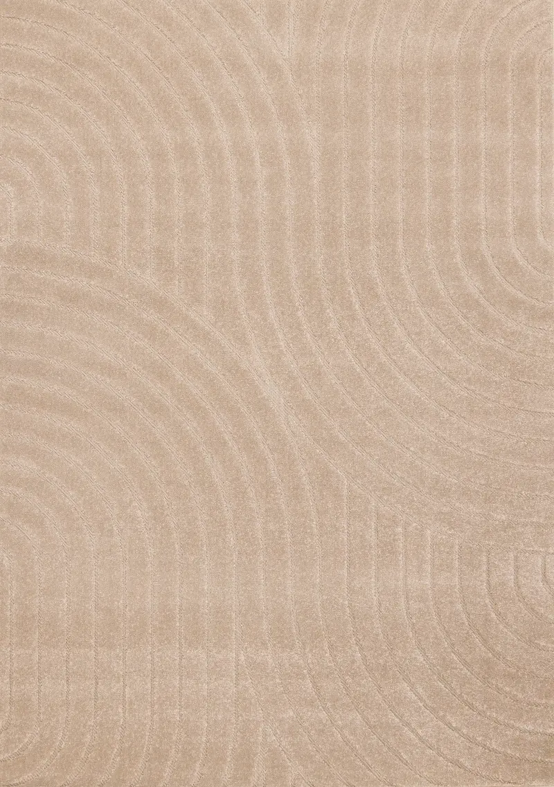 Oskar 7 x 10 Beige Curved Arches Area Rug