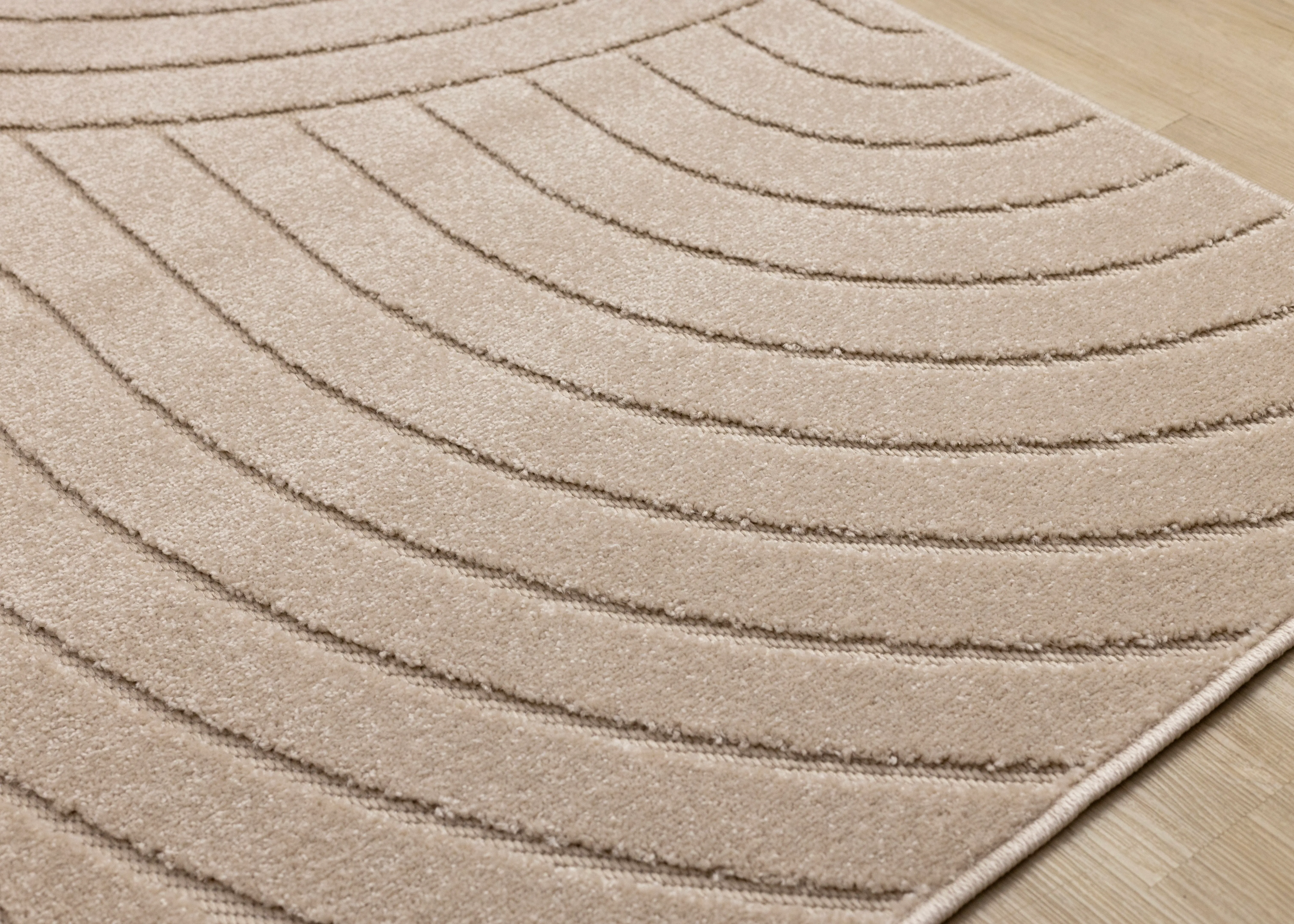 Oskar 7 x 10 Beige Curved Arches Area Rug-4