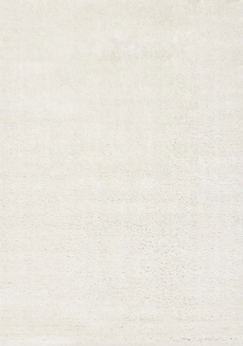 Pascal White 5 x 8 Shag Area Rug