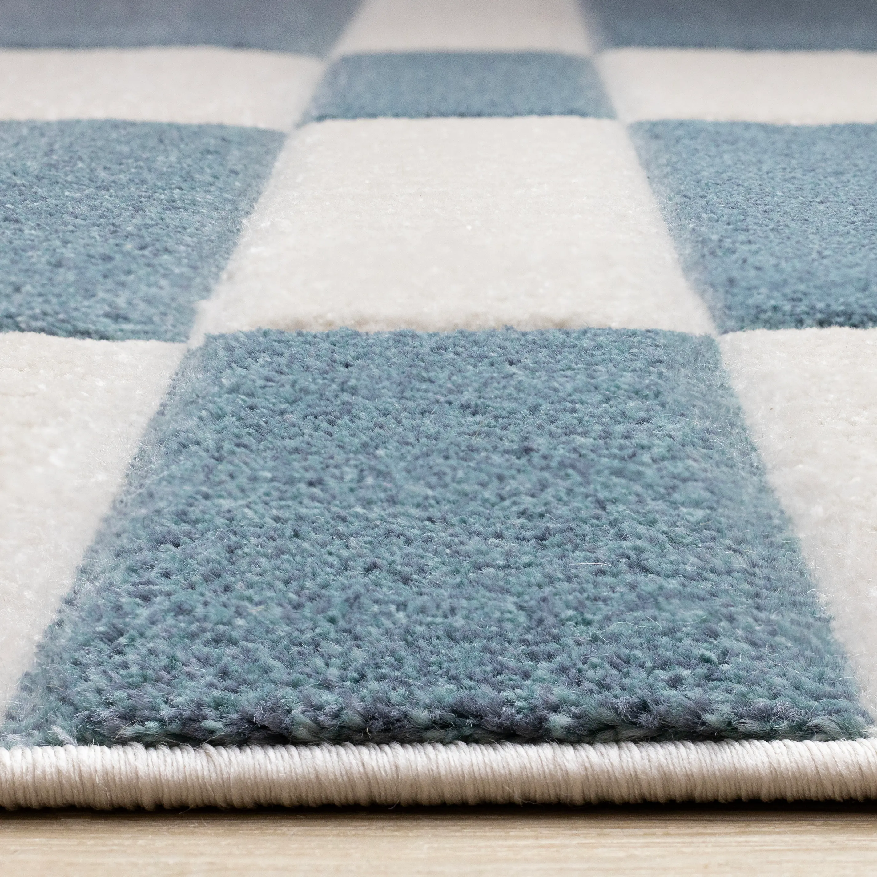 Folio Blue and White Geometric 5 x 8 Area Rug-6