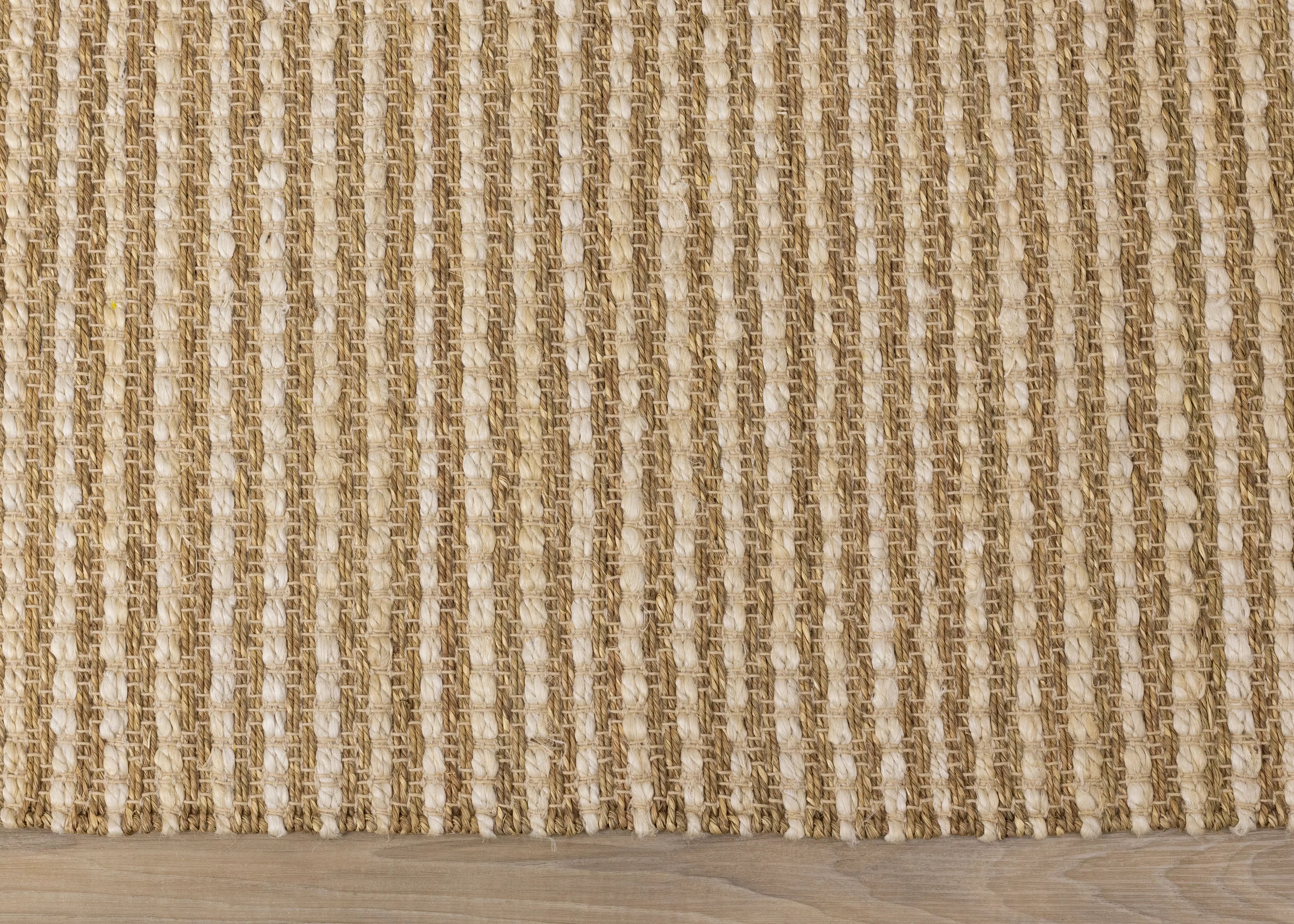 Naturals Beige Intricate Weave 5 x 8 Jute Rug-5