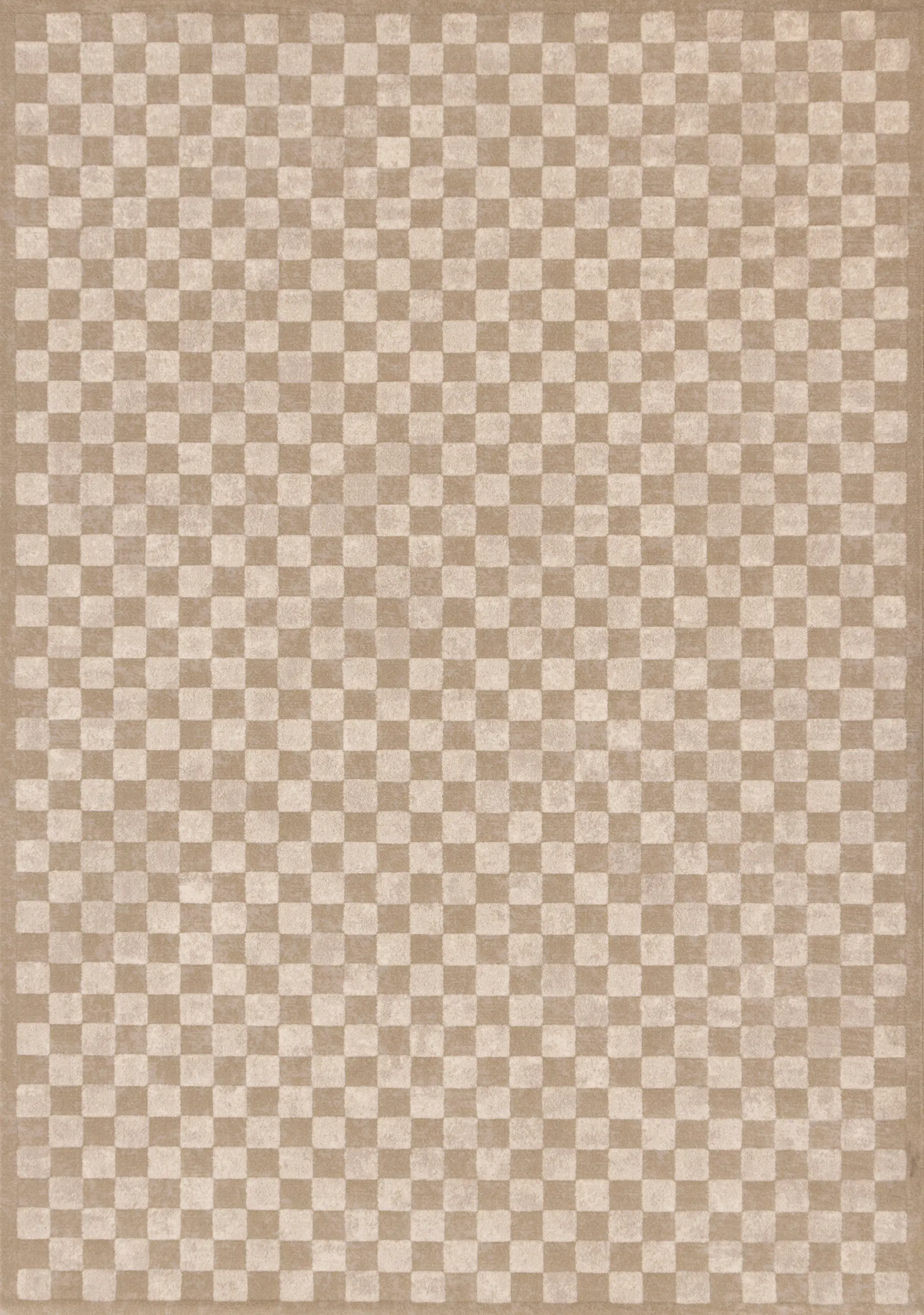 Himalaya Taupe Checkered 5 x 8 Area Rug-1