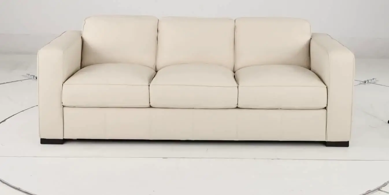 C274-064/AOD2 Copenhagen Off-White Leather Sofa-8