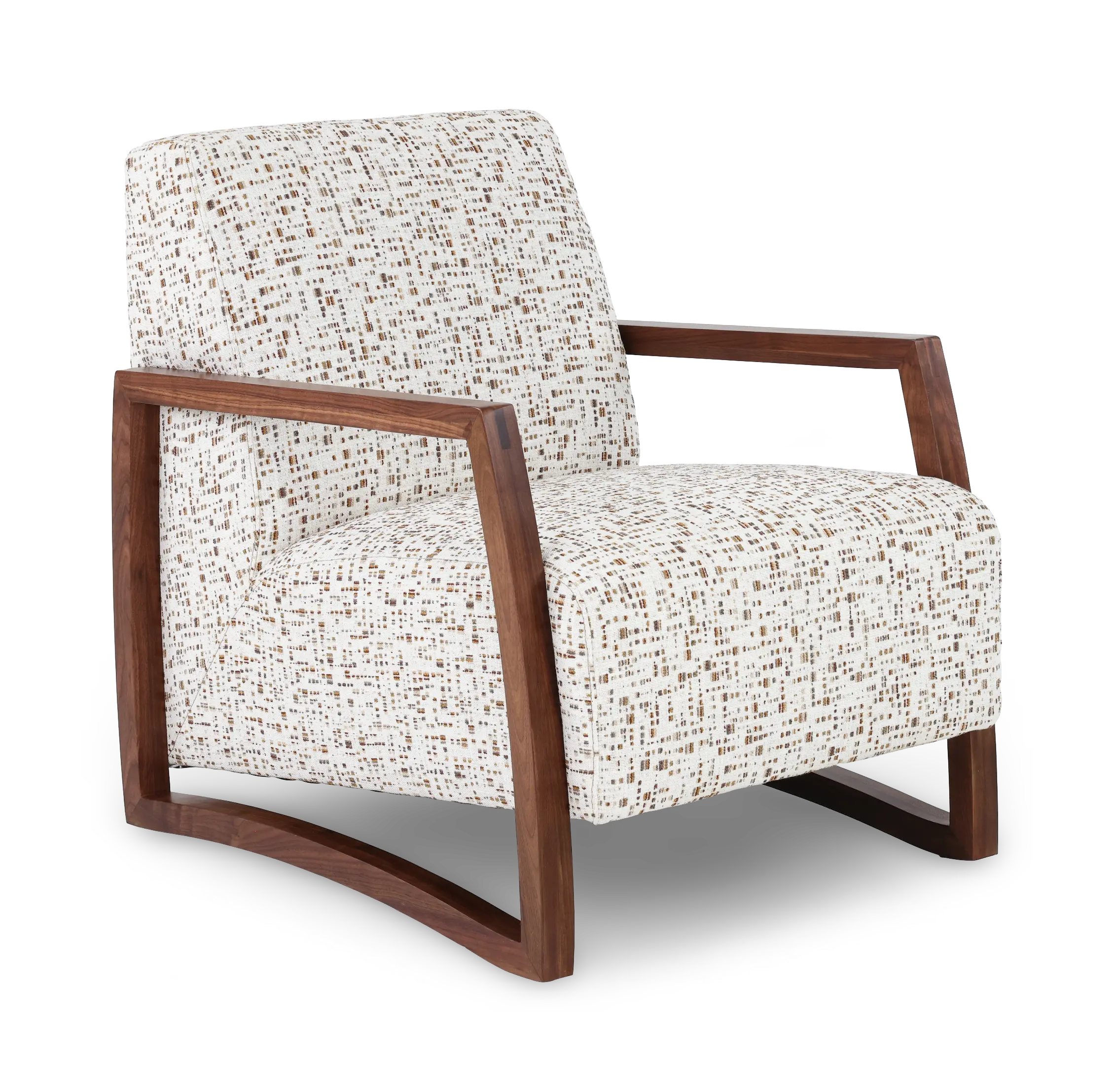 Wilshire Bark Upholstered and Wood Accent Chair-4