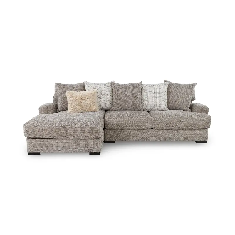 Carlin Gray 2-Piece Chaise Sectional