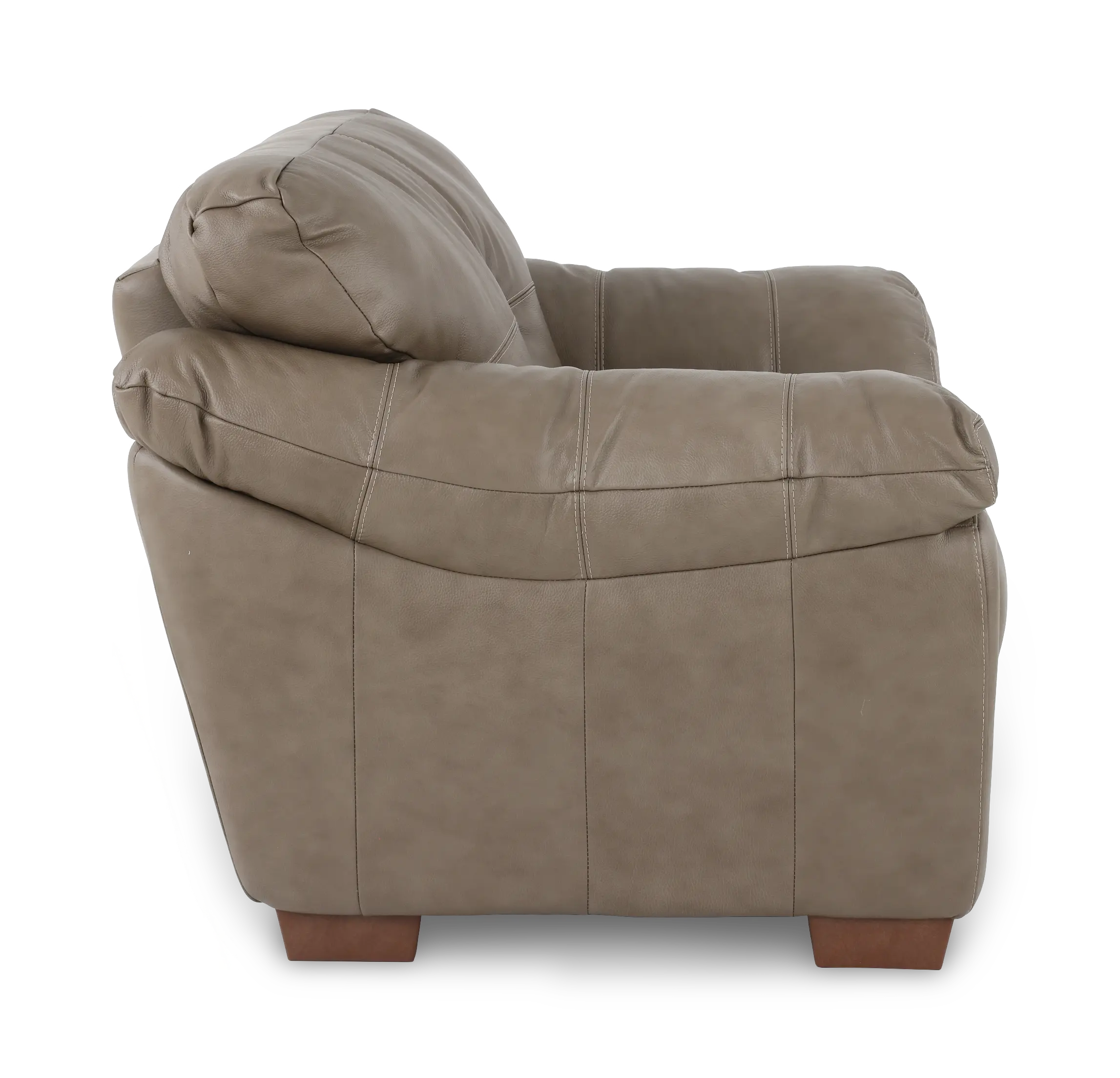 Clay Taupe Leather Chair-5