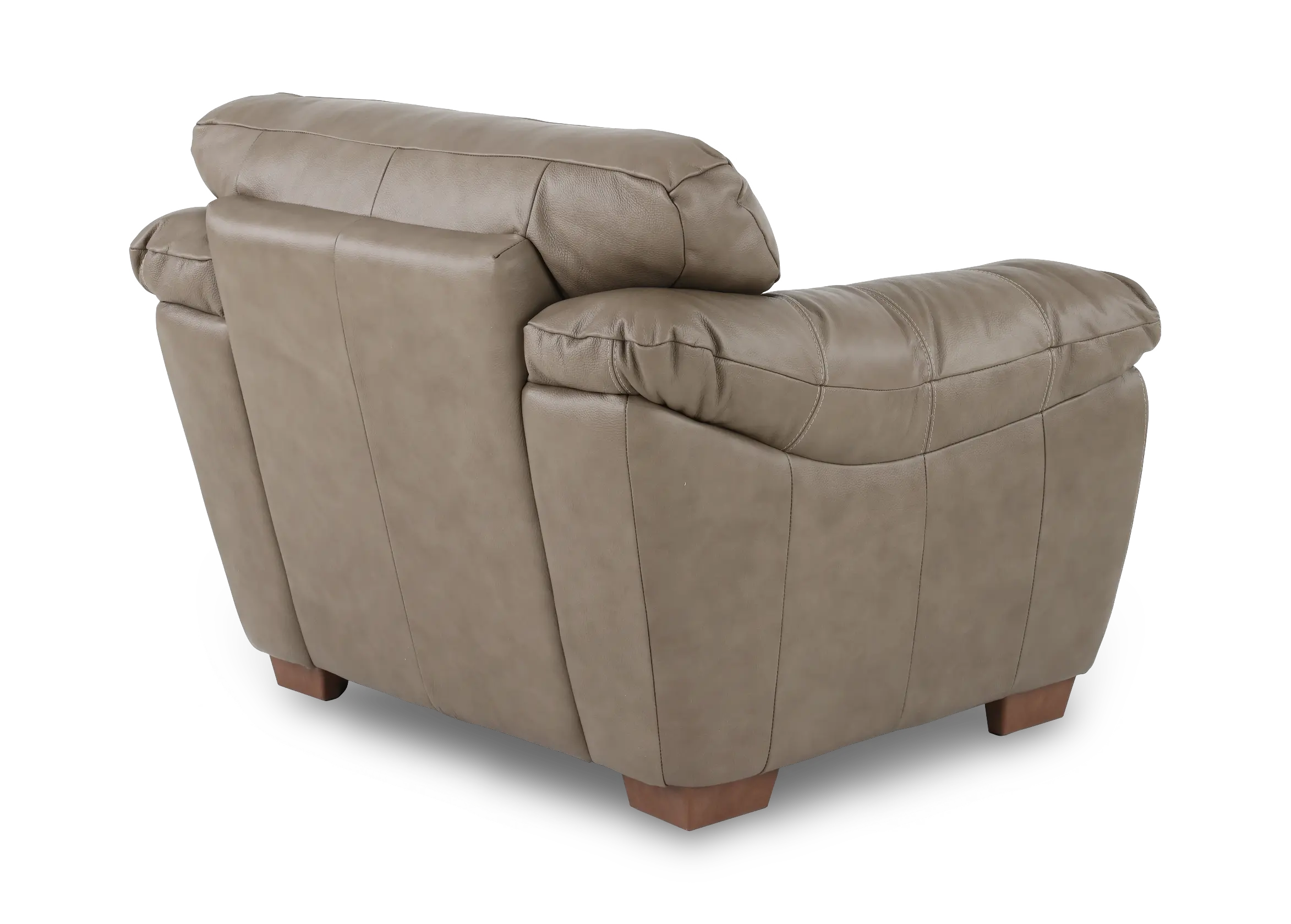 Clay Taupe Leather Chair-6
