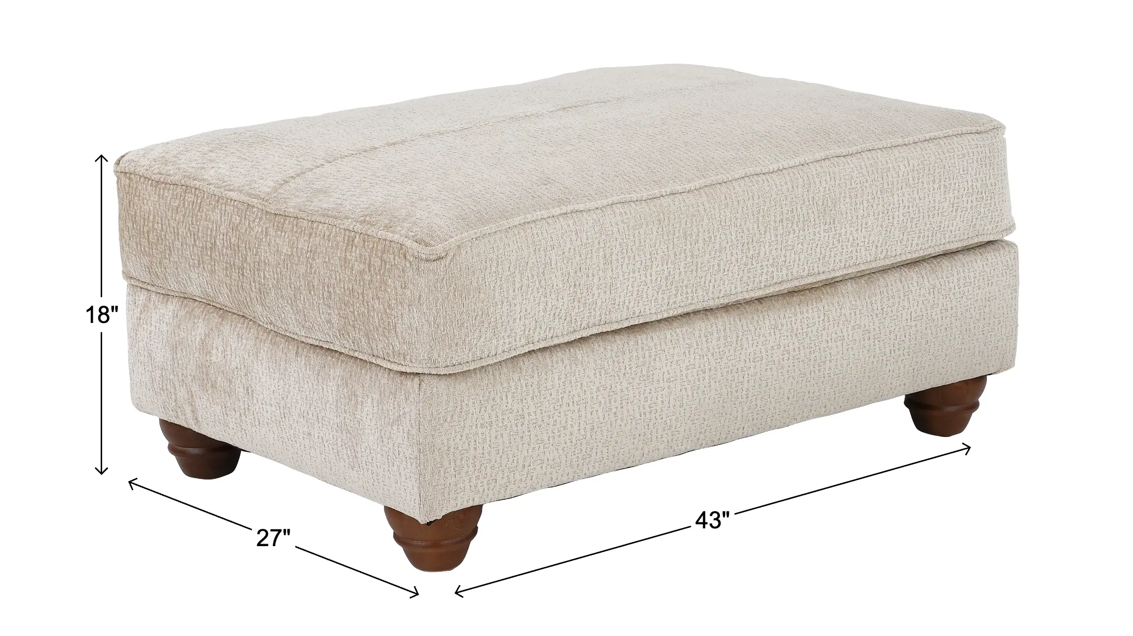 Culver Beige Ottoman-3