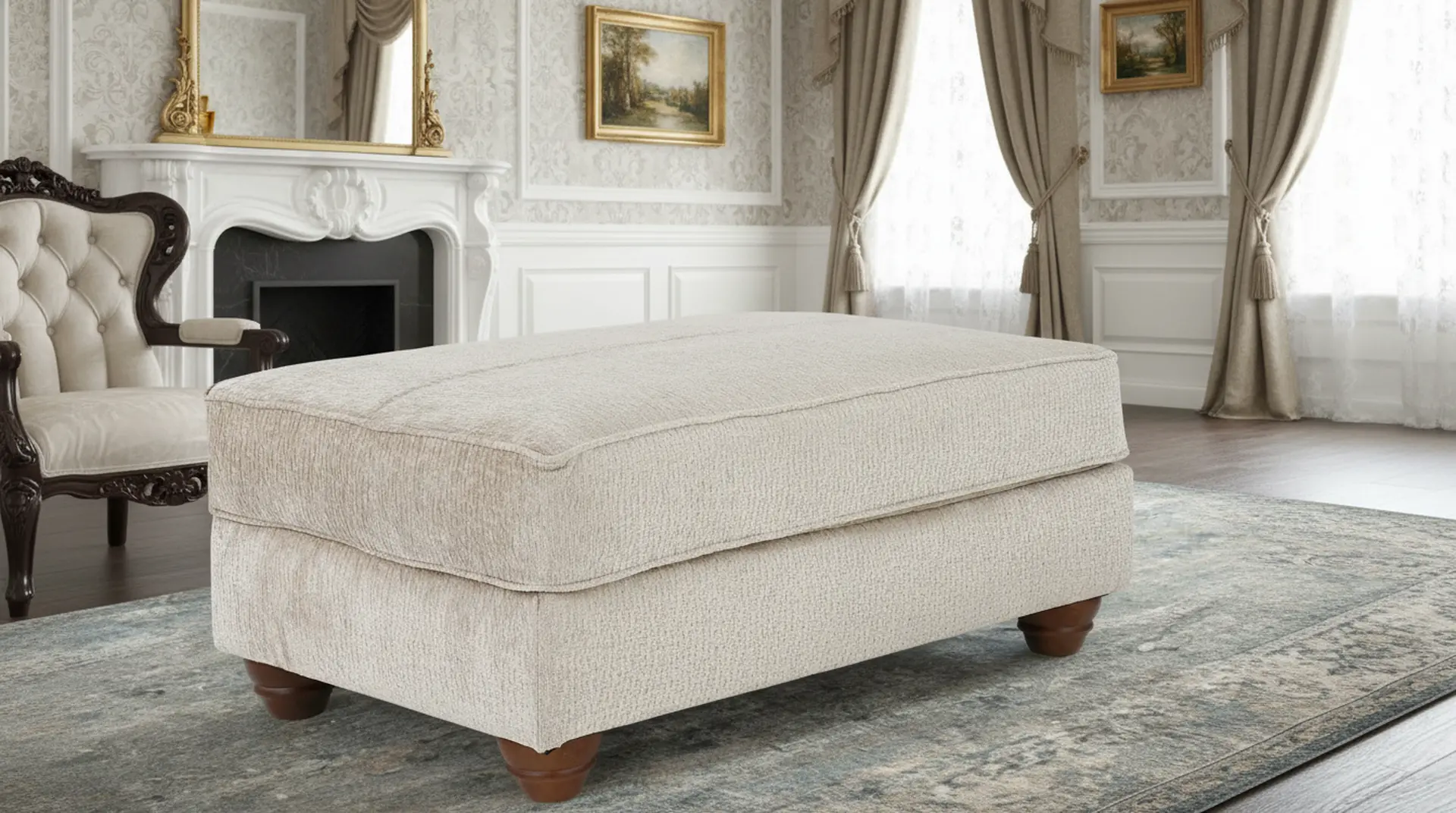 Culver Beige Ottoman-9