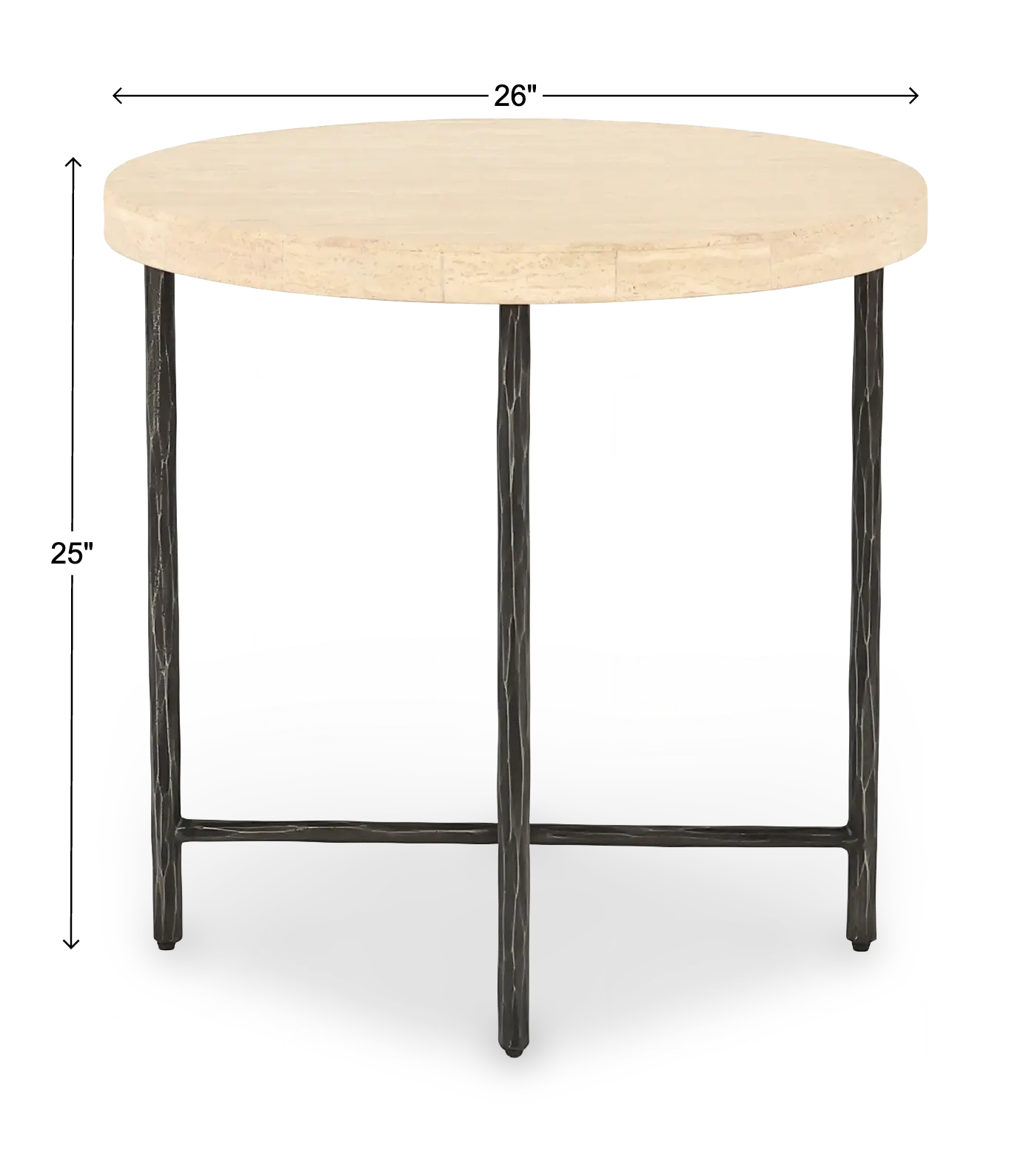 6820-80116-00 Bennett Black and Tan Side Table-3