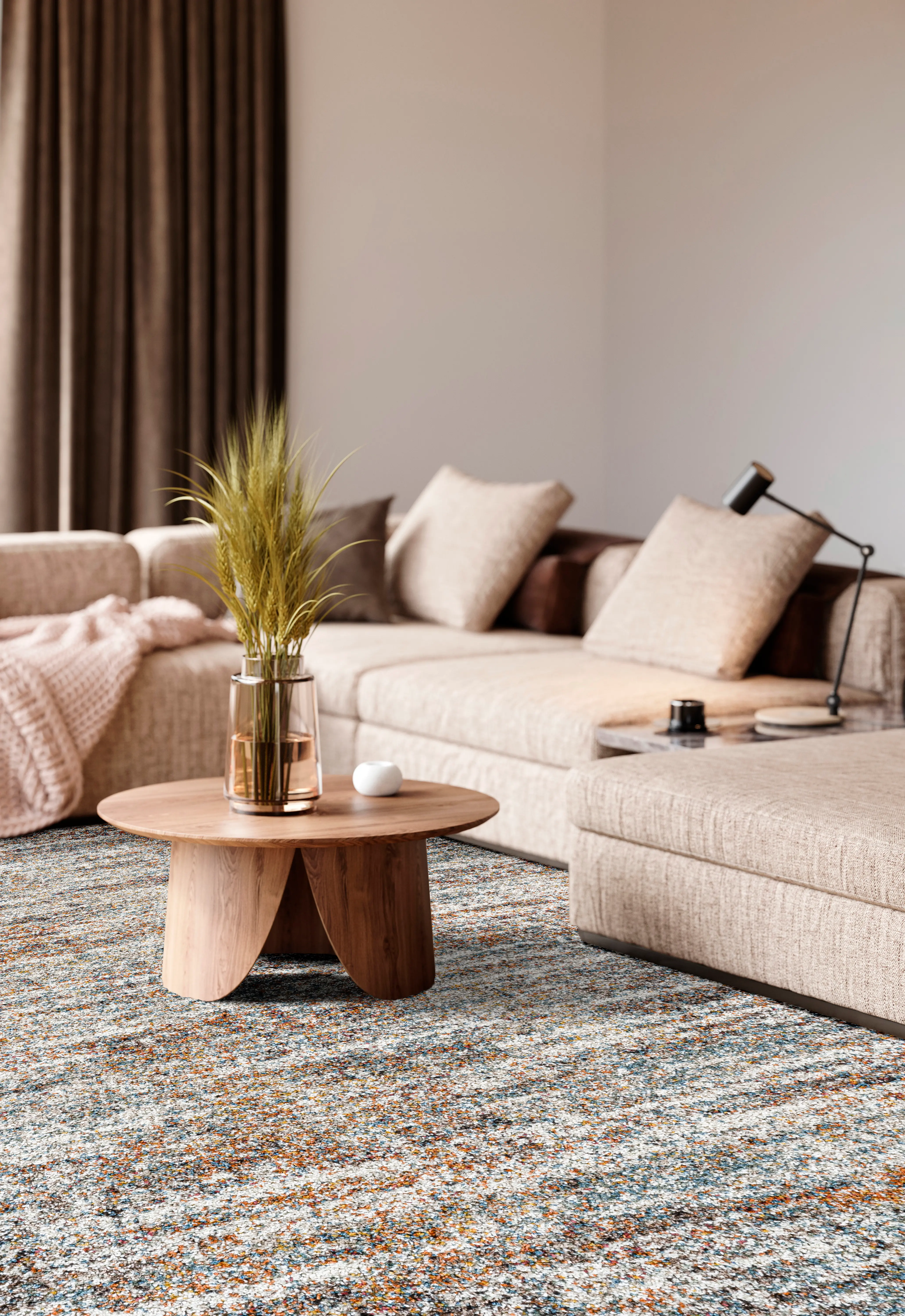 Granada 5 x 8 Teal Multicolor Area Rug-6